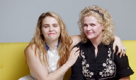 Mae Whitman with her mother Pat Musick